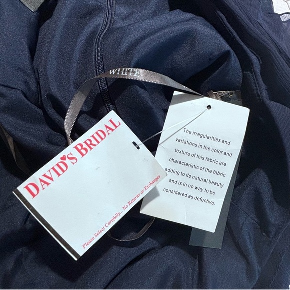 WHITE BY VERA WANG Sz 8 Vertical Ruffles Sheer Lined Knee Length Dress NEW - Picture 10 of 11